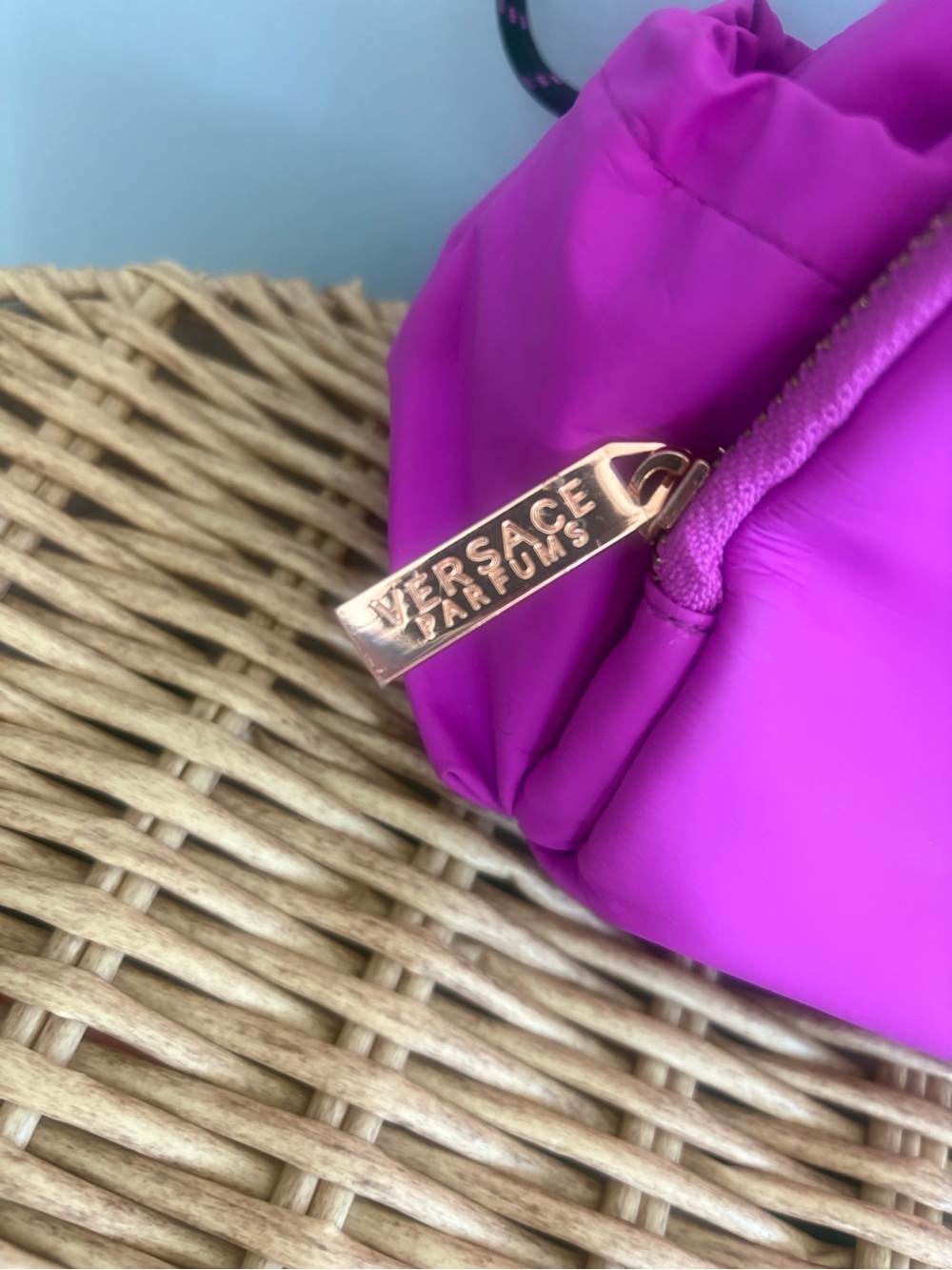 VERSACE PARFUME Nylon Makeup/Travel Bag, FUSCHIA/BLACK - Picture 5 of 15